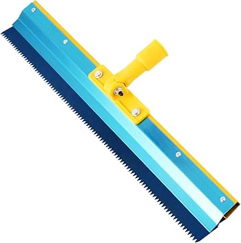 Notched Squeegee for Epoxy, Epoxy Floor Squeegee Cement Painting Coating Tool for Epoxy, Cement Self Leveling Toothed Rack