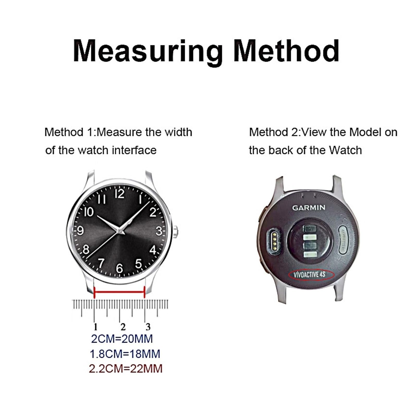 Bransoletka mediolańska Loop Metal 20 mm 22 mm Magnetic Stainless Steel for Garmin Vivoactive 3 4 5 6 Venu 2 3 4 41 mm 45 mm SQ Bracelet