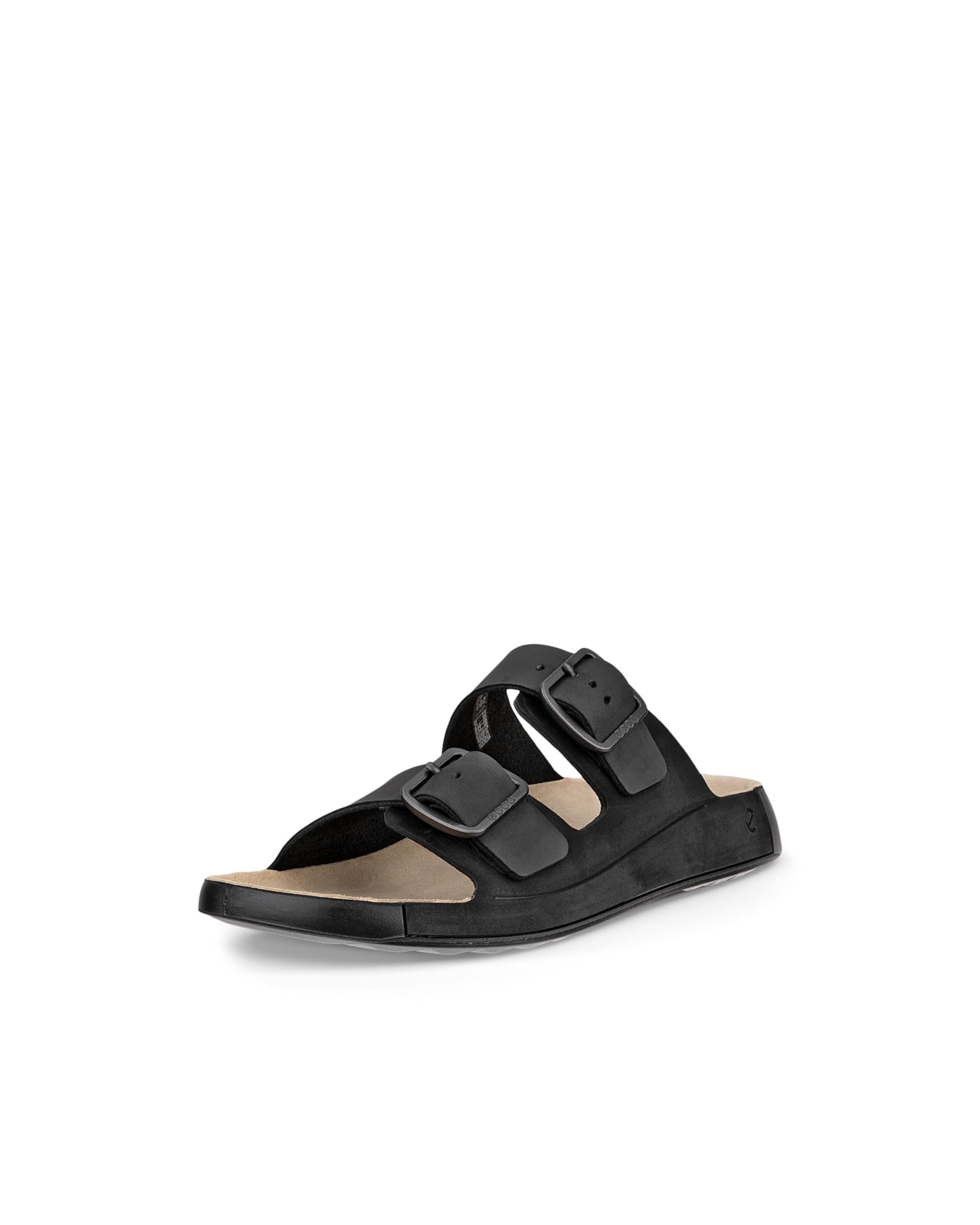 ECCO Men's Cozmo Two Band Buckle Slide Sandal, Black Nubuck, 13/13.5 UK