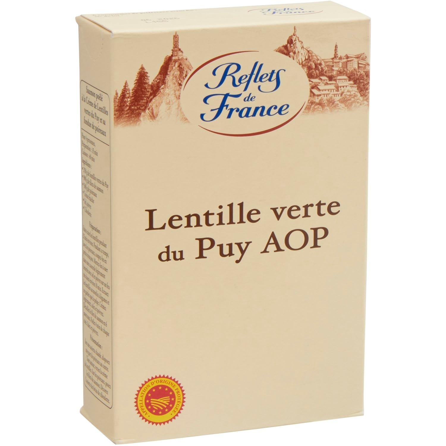Cuisinez des plats familiaux savoureux avec les Lentilles Vertes du Puy AOP REFLETS DE FRANCE, format pratique de 500g - Lot de 3
