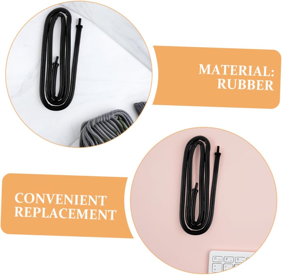 VANZACK 2pcs Aquarium Bubble Tube Oxygen Diffuser Flexible Rubber Fish Tank Air Pump Accessory Bubbler for Fish Tank Decor