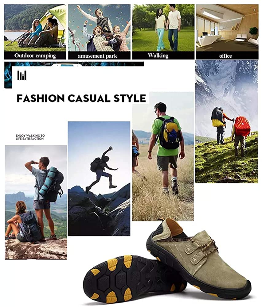 Mocassins et Chaussures de Sport Hommes en Cuir Oxford Driving Flats Extérieur Marcher Chaussures de Randonnée à la Mode