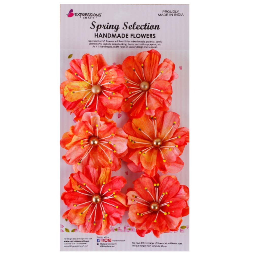 Expressions Craft Handmade Flower - King of Orange