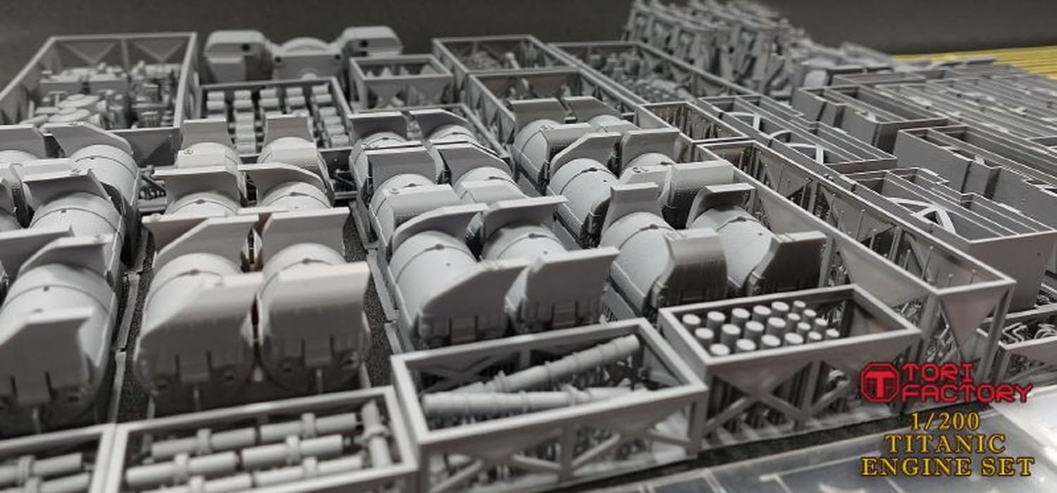 Tri-Factory 1/200 RMS Titanic Engine Room Set Deluxe 3D