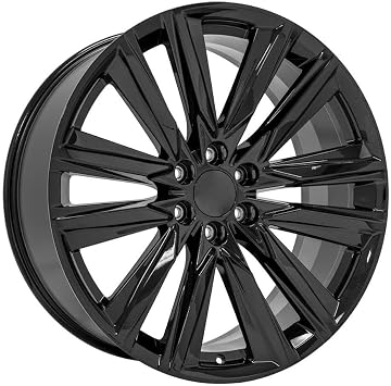 OE Wheels CA91 24x10 Gloss Black 4869 6x139.7 Rim