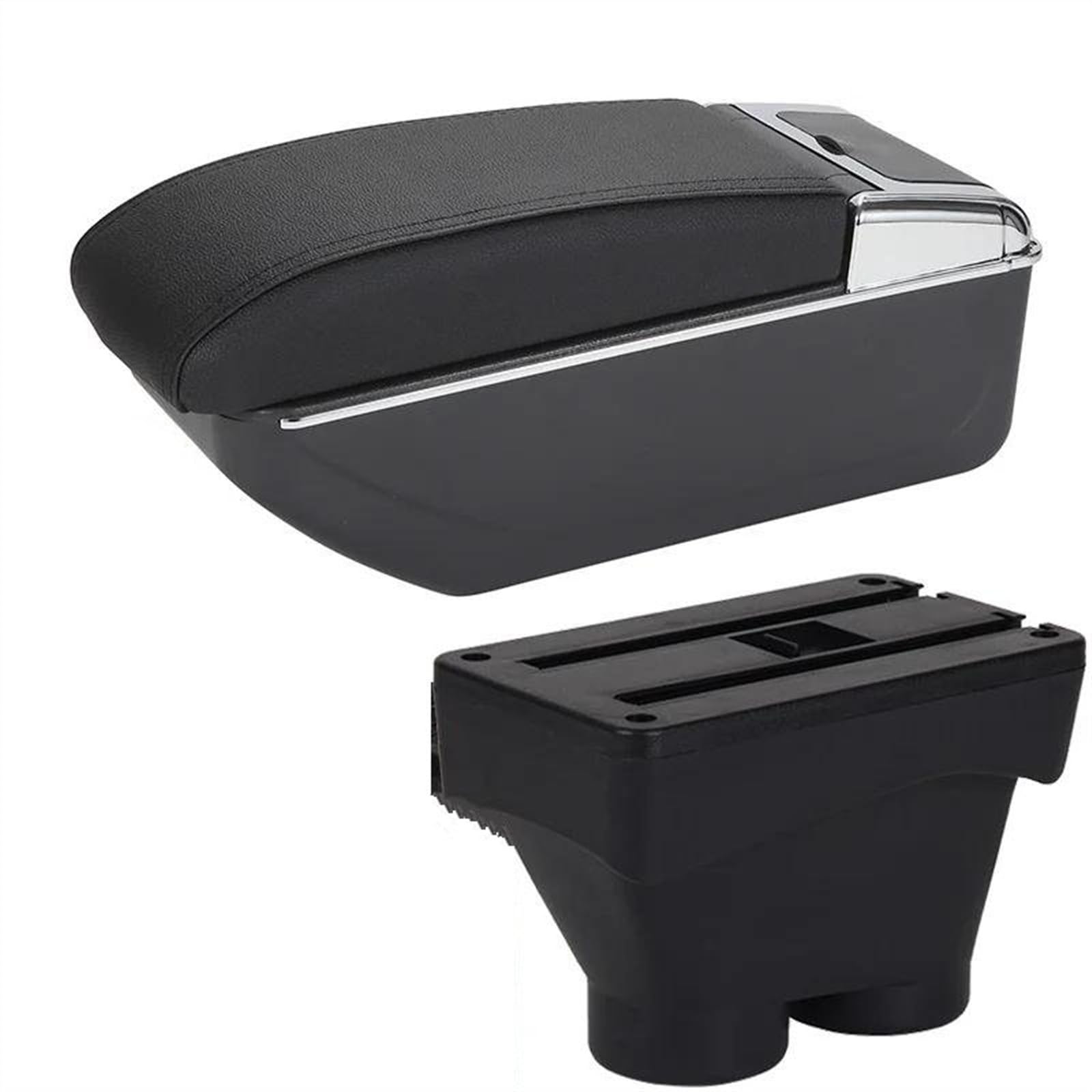 Ysdsls B2 Black Line 7Usb 2012-2018 Car Armrest Box Accessories Retrofit Parts Interior Detail Large Space Ashtray For Peugeot 208