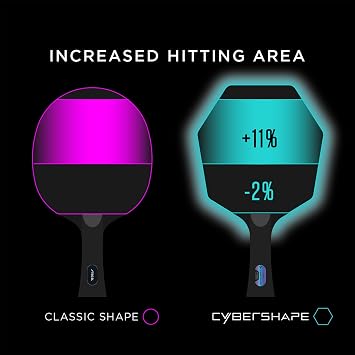 STIGA Cybershape Carbon CWT Table Tennis Blade with Custom Weight Technology I Superior Control, Enhanced Grip for Offensive Play