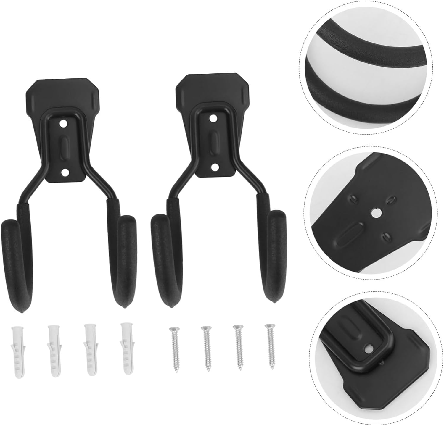 Heavy Duty Iron Storage Hooks for Balcony and Garden Wall Mounted Organizer for Water Hoses Tools and Outdoor Equipment Hanging Hangers for Garage Shed Utility