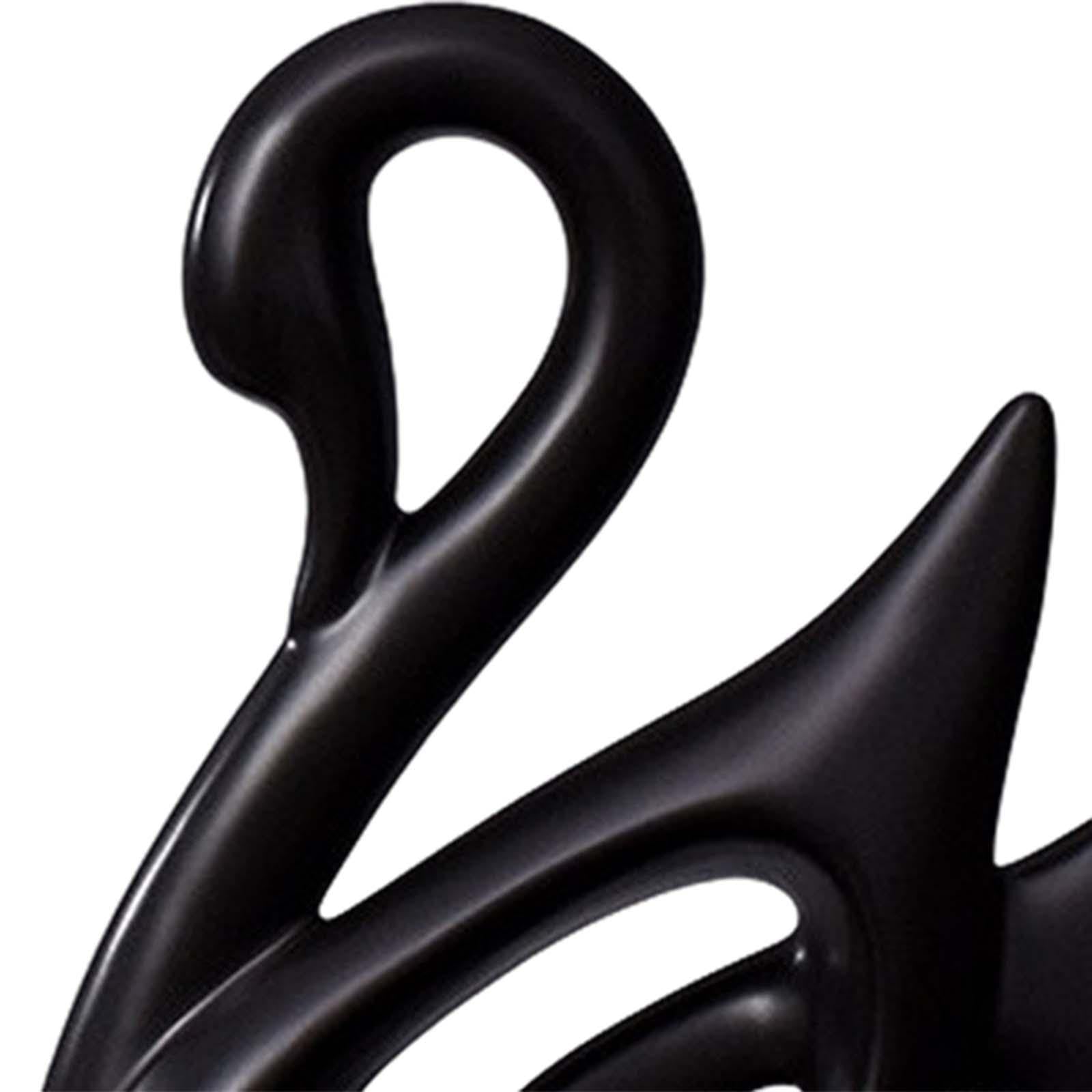 MagiDeal Figurines de Couple de Cygne en Porcelaine, 1 Paire, Sculpture, décoration de Bureau, Figurine d'animal élégante à Collectionner pour la décoration de
