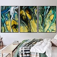 3 Piece Framed Canvas Wall Art 3D Contemporary Canvas Prints Home Artwork Decoration for Living Room,Bedroom - 16