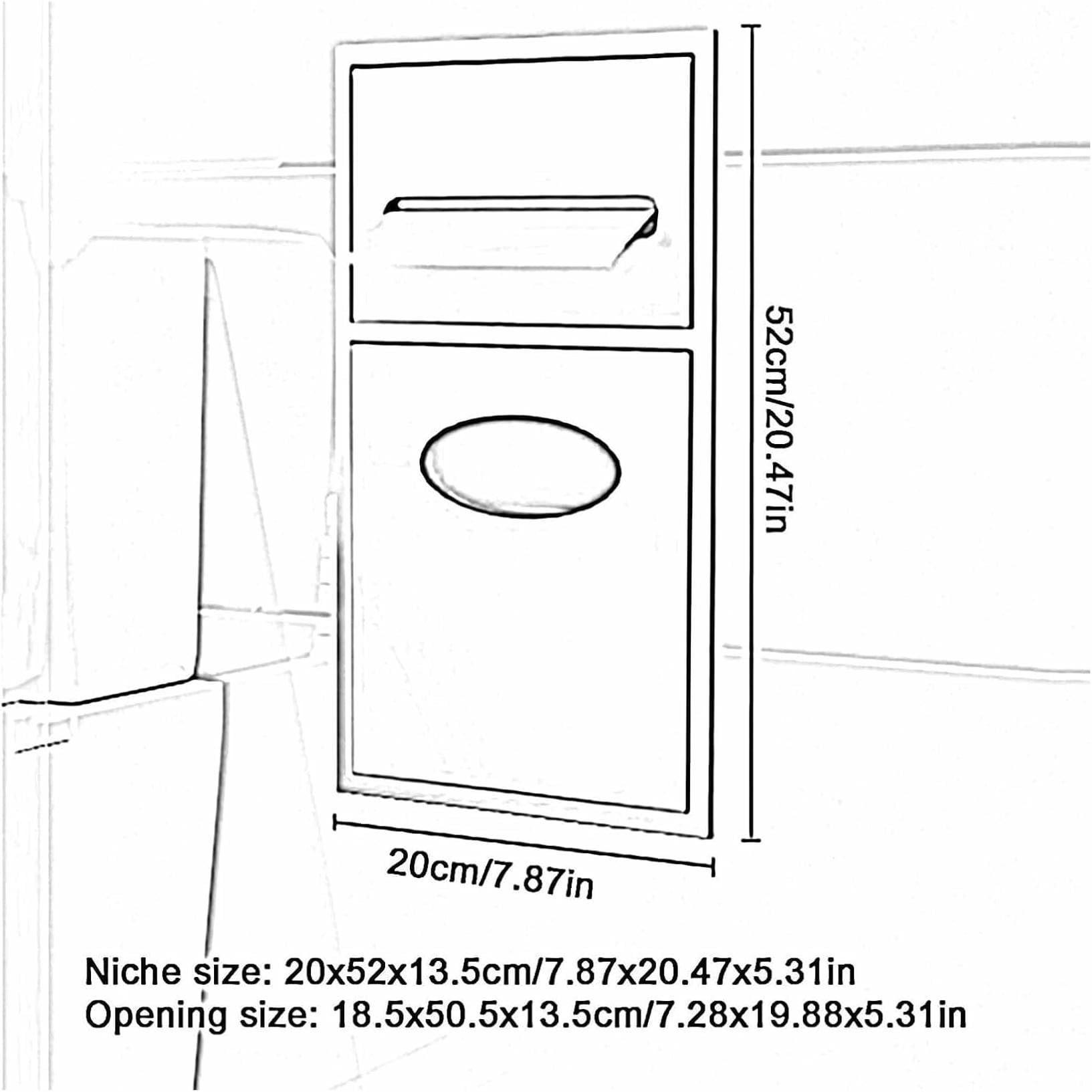 Soporte de papel higiénico de acero inoxidable con almacenamiento integrado para organización del baño