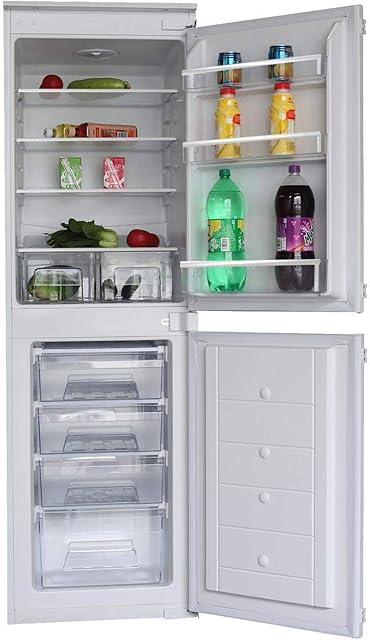 AMZRFI105 50/50 Split Built In Integrated 240L Fridge Freezer With Sliding Fittings