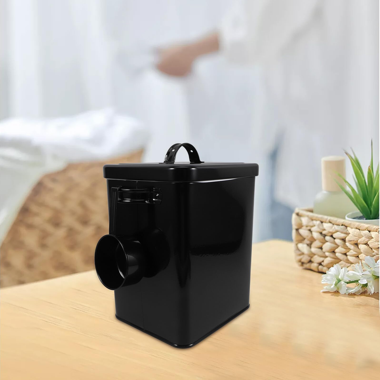 TOYANDONA Contenedor de Almacenamiento con Tapa Hermética Recipiente para Harina de Arroz Contenedores para Alimentos de Cocina para Almacenar Mantequilla Azúcar Harina Granos y Otros Alimen