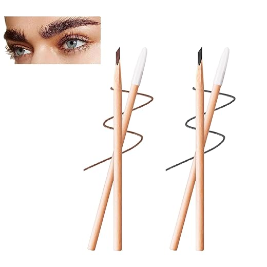 Lápiz de Cejas, Lápiz de Cejas de Madera, Lápiz de Cejas de Madera a Prueba de Agua, for Marking,Filling and Outlining para Marcar, Herramientas de Modelado