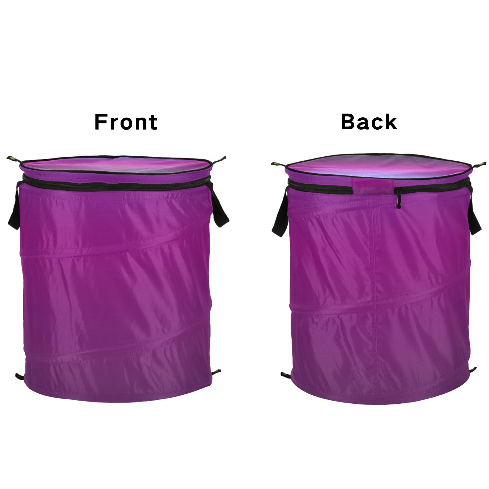 Blue Purple Green Gradient Collapsible Laundry Hamper Pop up Laundry Hamper with Zippered Lid for Storage Bin Toy Bins Gift Baskets Bedroom Clothes