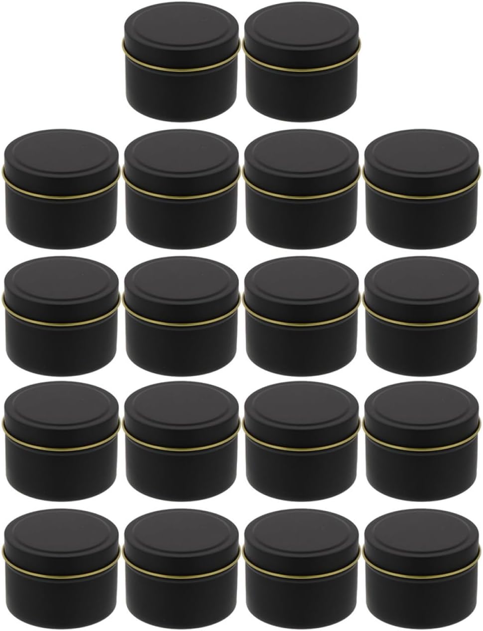 18pcs Tinplate Candle Cans Storage Jar for Scented Soy Wax Candles Candy Container Kitchen Canisters