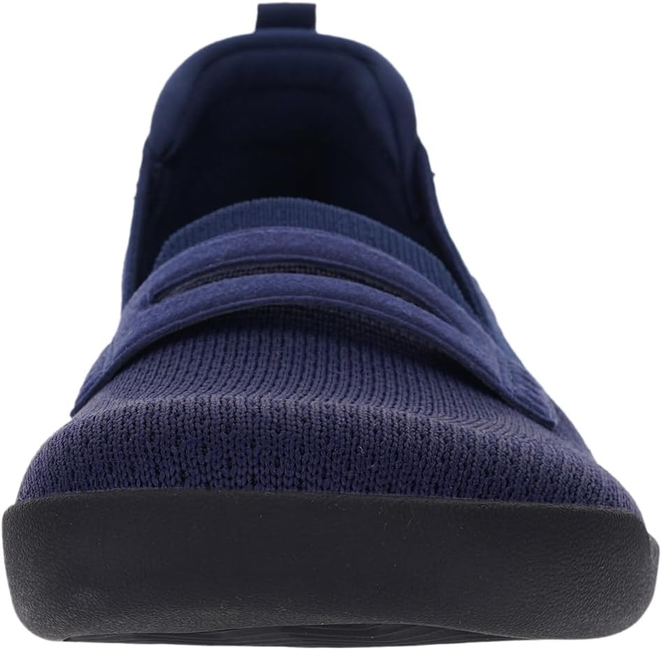 WHITIN Women's Barefoot Shoes Loafer Flats Wide Toe Box Zero Drop Sole Driving Size 7 Knit Slip on Walking Office Work Business Soft Dark Blue 38 - Image 5