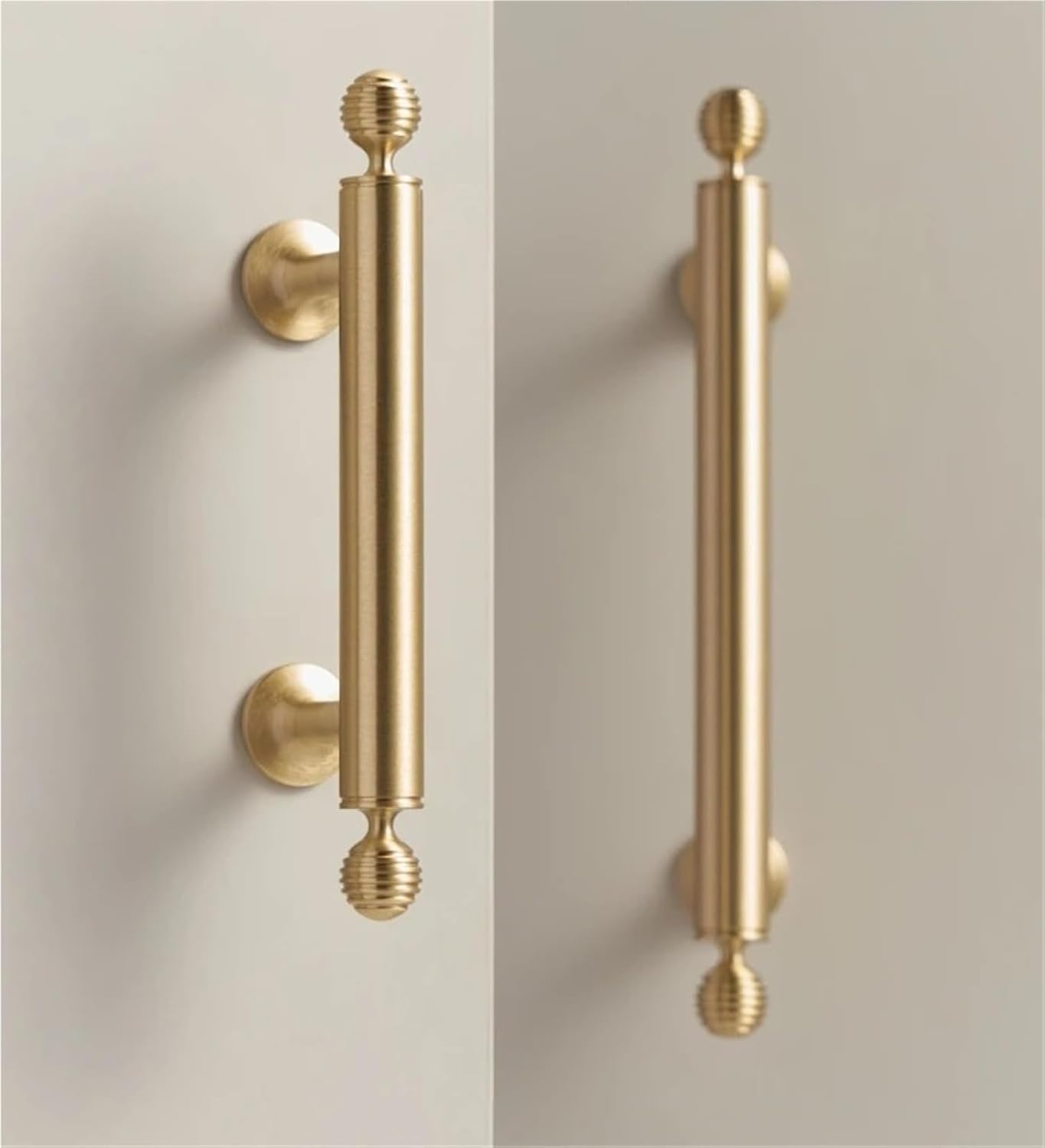 Solid Brass Cabinet Cabinet Door Handle Round Knobs T-Bar Wardrobe Pull 1Pcs(CH079-BB-N25)