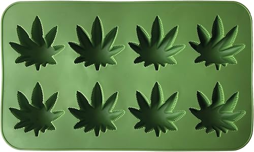 Miniatura 6 de Beistle , 3 moldes de hielo para malezas, 9 x 5.25 pulgadas, verde