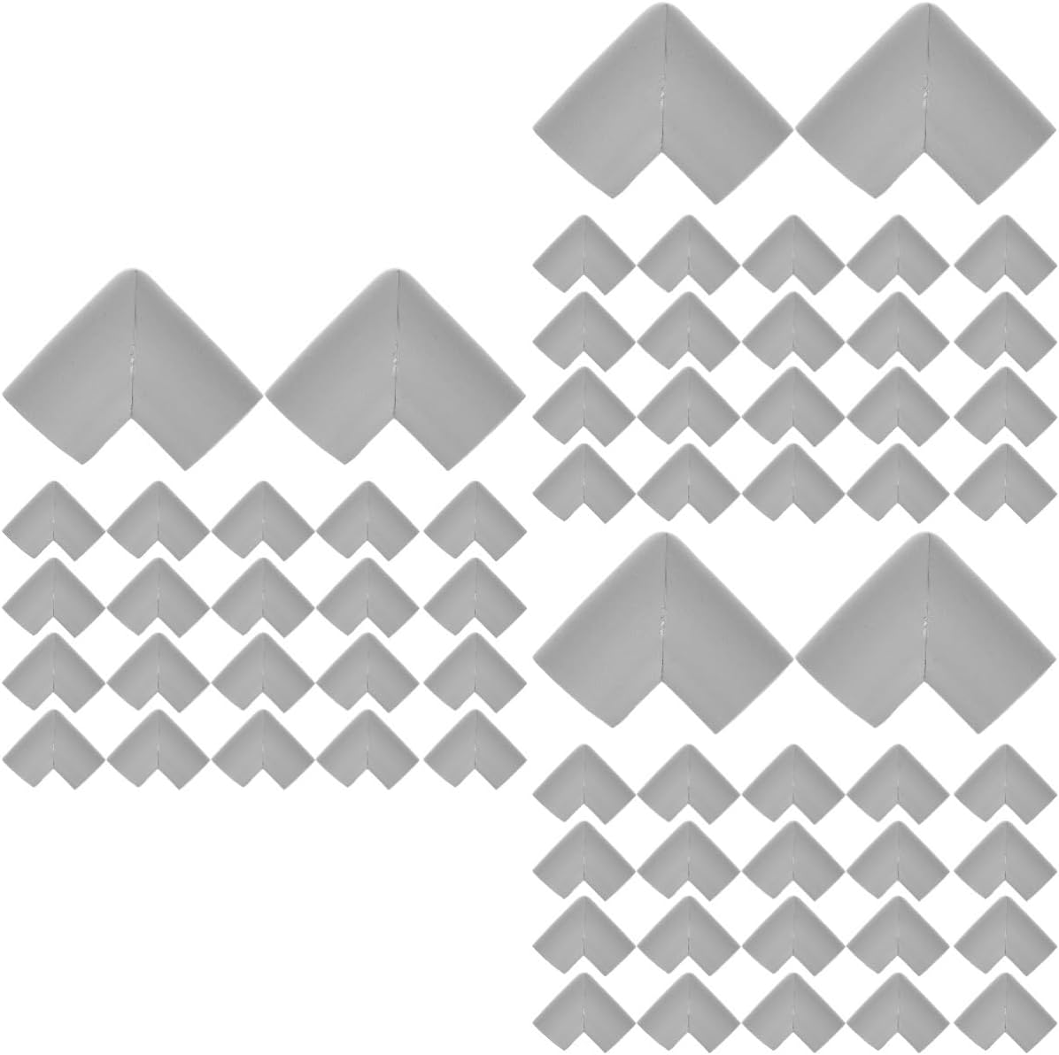 72pcs Foam Corner Protectors for Picture Frames Shock Absorbing Edge Guards for Safe Shipping of Artwork and Fragile Items Easy to Use Gray
