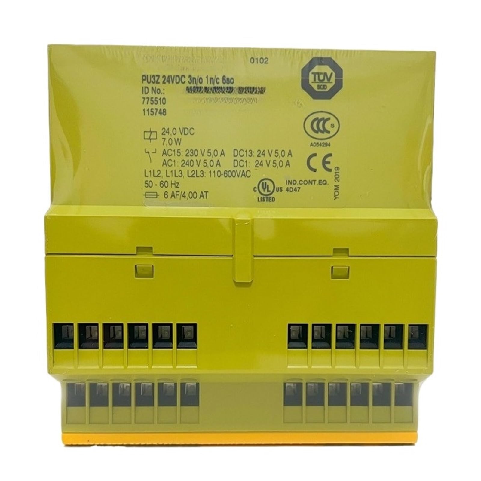 JJHQOKYNA PU3Z 24VDC 3n/o 1n/c 6so 775510 Relay Module