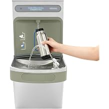 Wall Mount Sensor Water Fountain with Refrigerated Bottle Filling Station