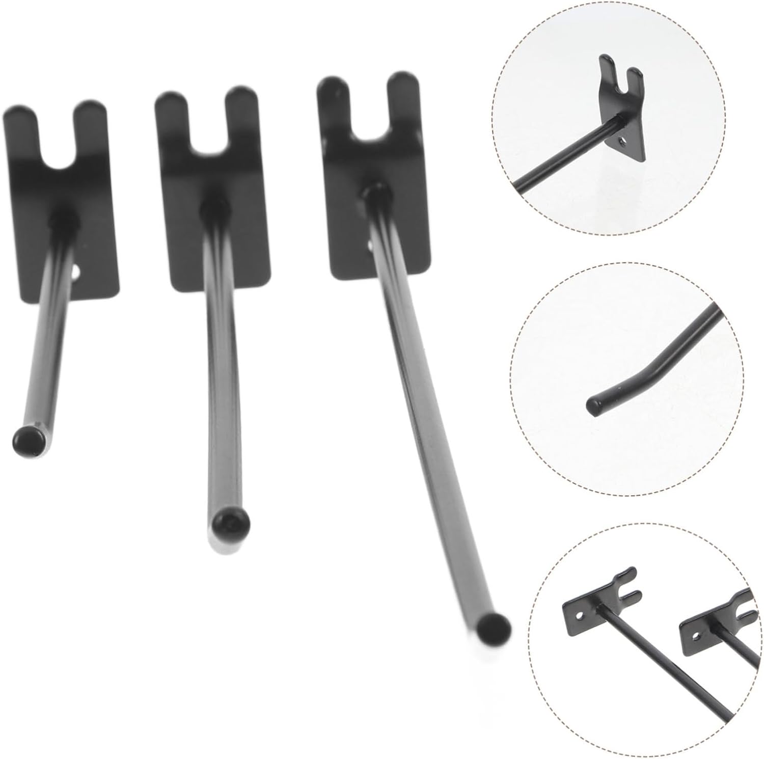30pcs Display Hooks for Grid Wall Storage Utility Hangers Versatile Wall-Mounted Accessories for Home Retail Use Heavy-Duty Hooks for Keys Jewelry More