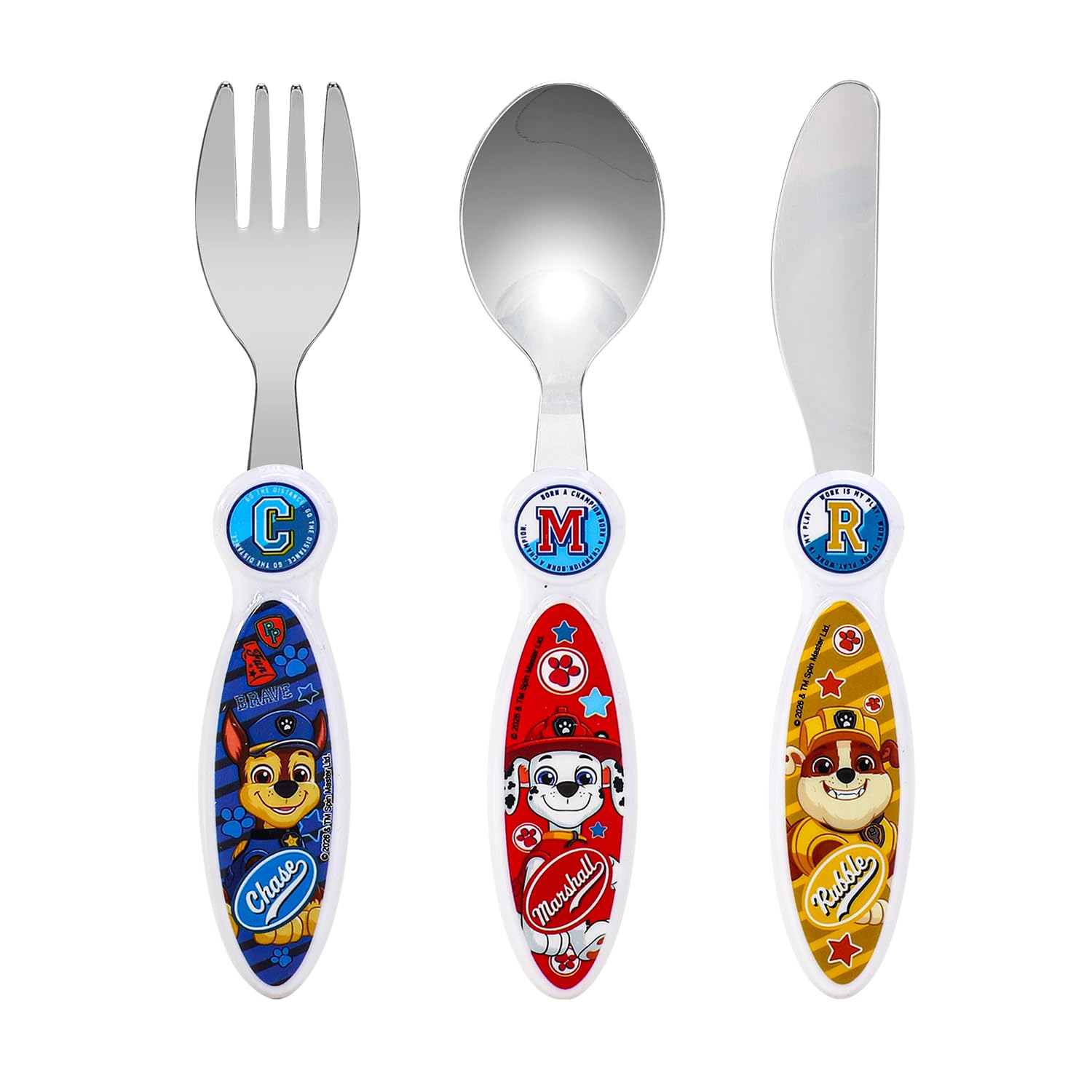 Paw Patrol Boy Children's Kids 3pcs Cutlery Set - Knife/Fork/Spoon