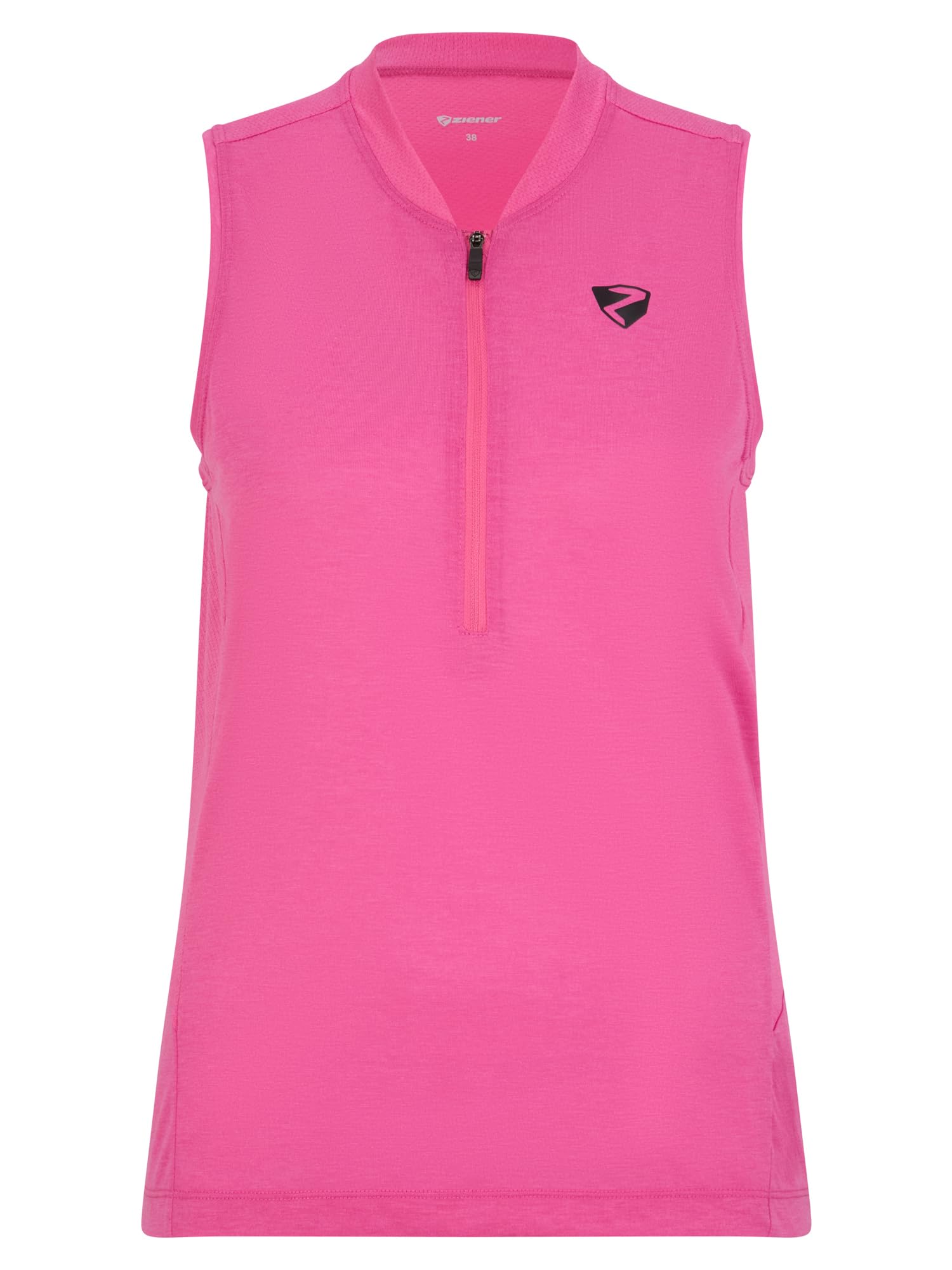 Ziener Damen NIKOLETTA Fahrradtrikot/Radtrikot - Mountainbike|Rennrad - atmungsaktiv, schnelltrocknend, elastisch, ärmellos, Magenta, 46