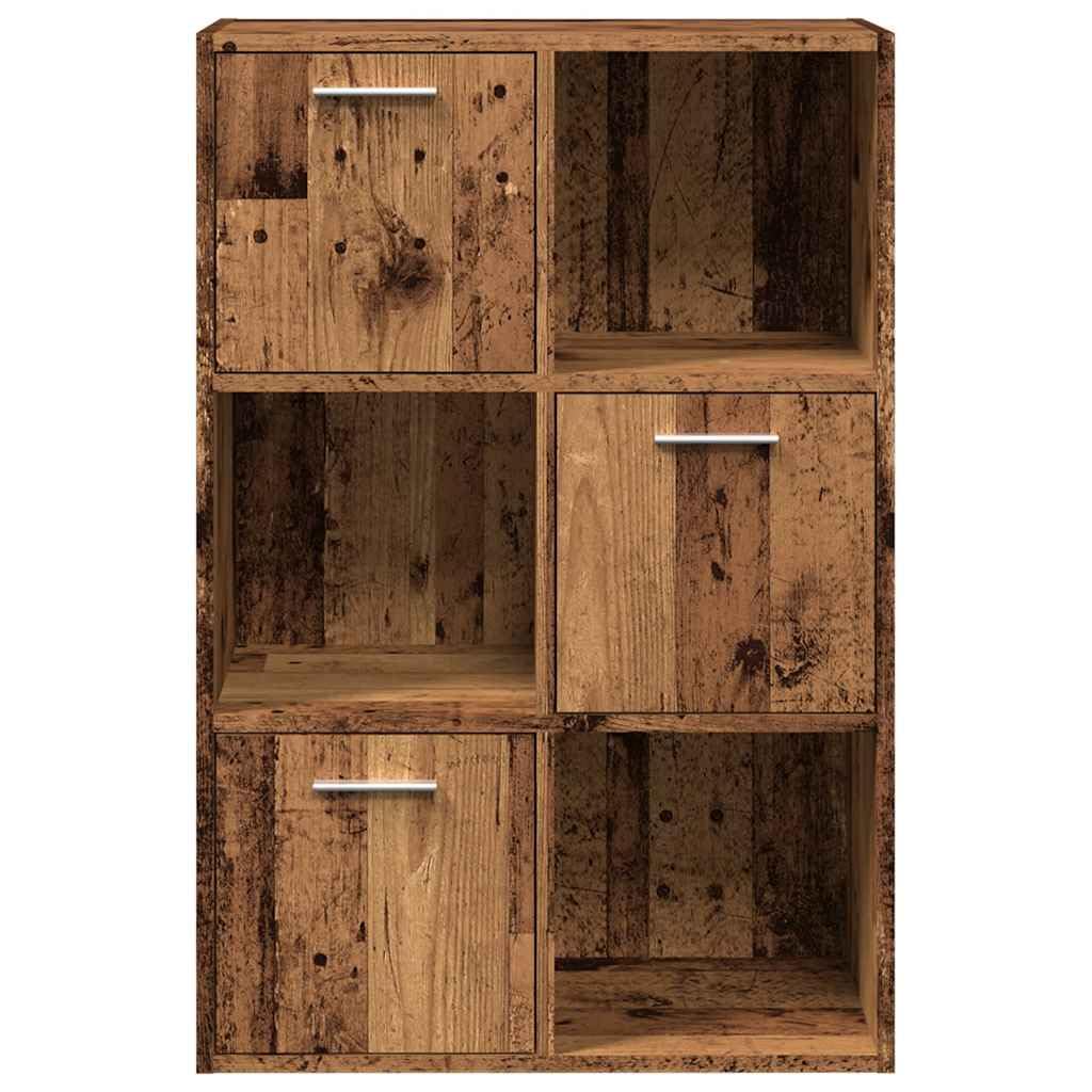 Generisch Bücherschrank Altholz-Optik 60,5x30x90 cm Holzwerkstoff,Möbel,Regalsysteme,Bücherregale Bücherschränke-855970