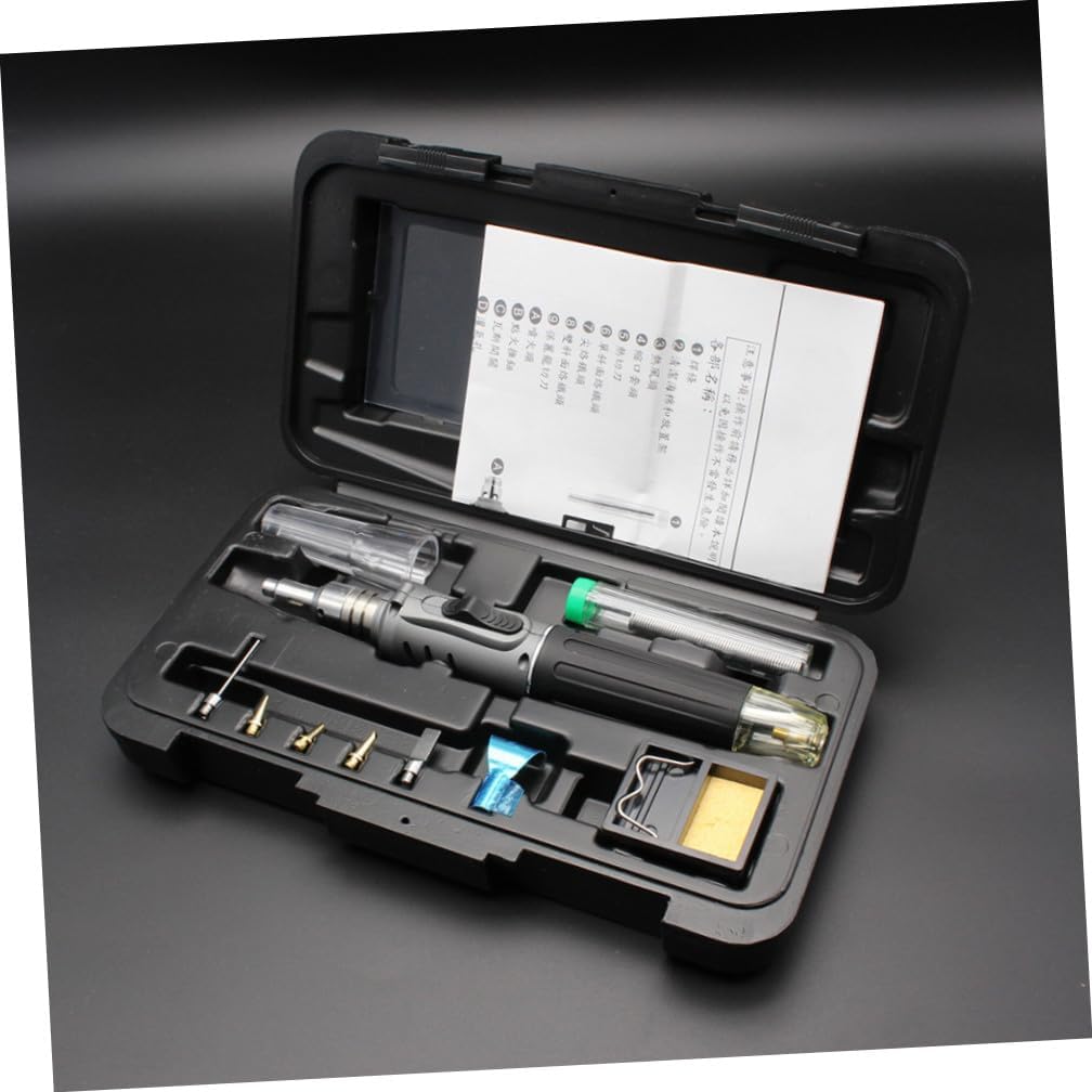 Self-igniting Cordless Propane Torch Gas Soldering Kit 1300℃ Flame 400℃ Tip No Cord for Jewelry Repair