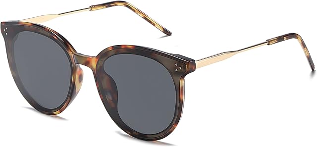 SOJOS Classic Oversized Round Sunglasses Womens Mens Trendy Large UV400 Sunnies SJ2068