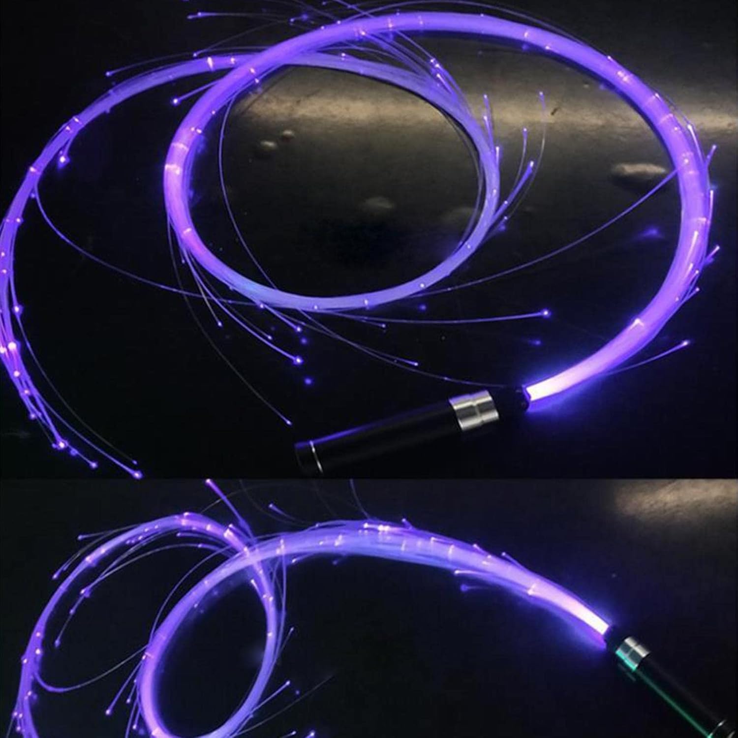 TPALPKT LED Fiber Optic Whip Rechargeable Fiber Optical