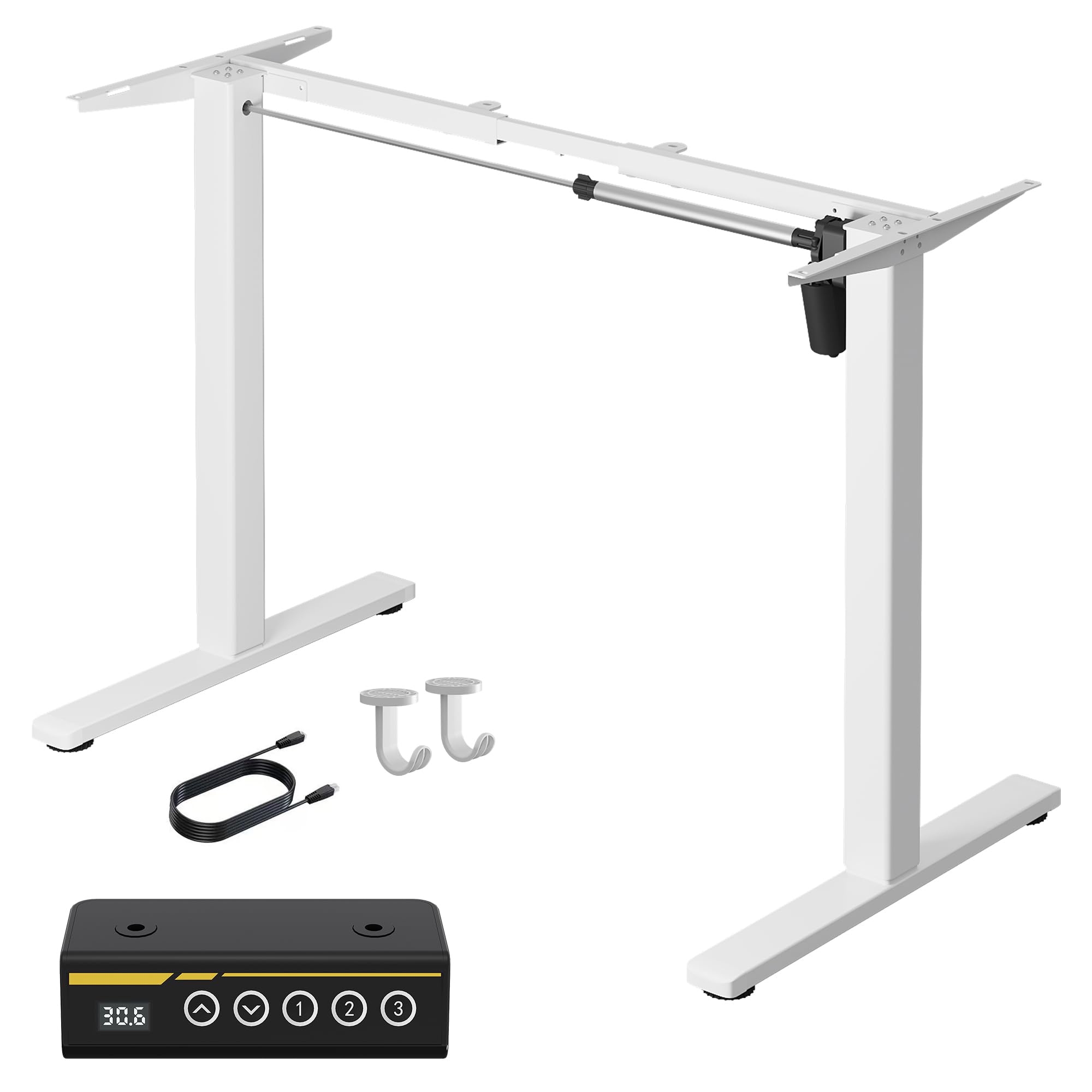 Amazon | 電動昇降デスク 昇降式デスク 脚のみ 高さ調整70cm～118cm