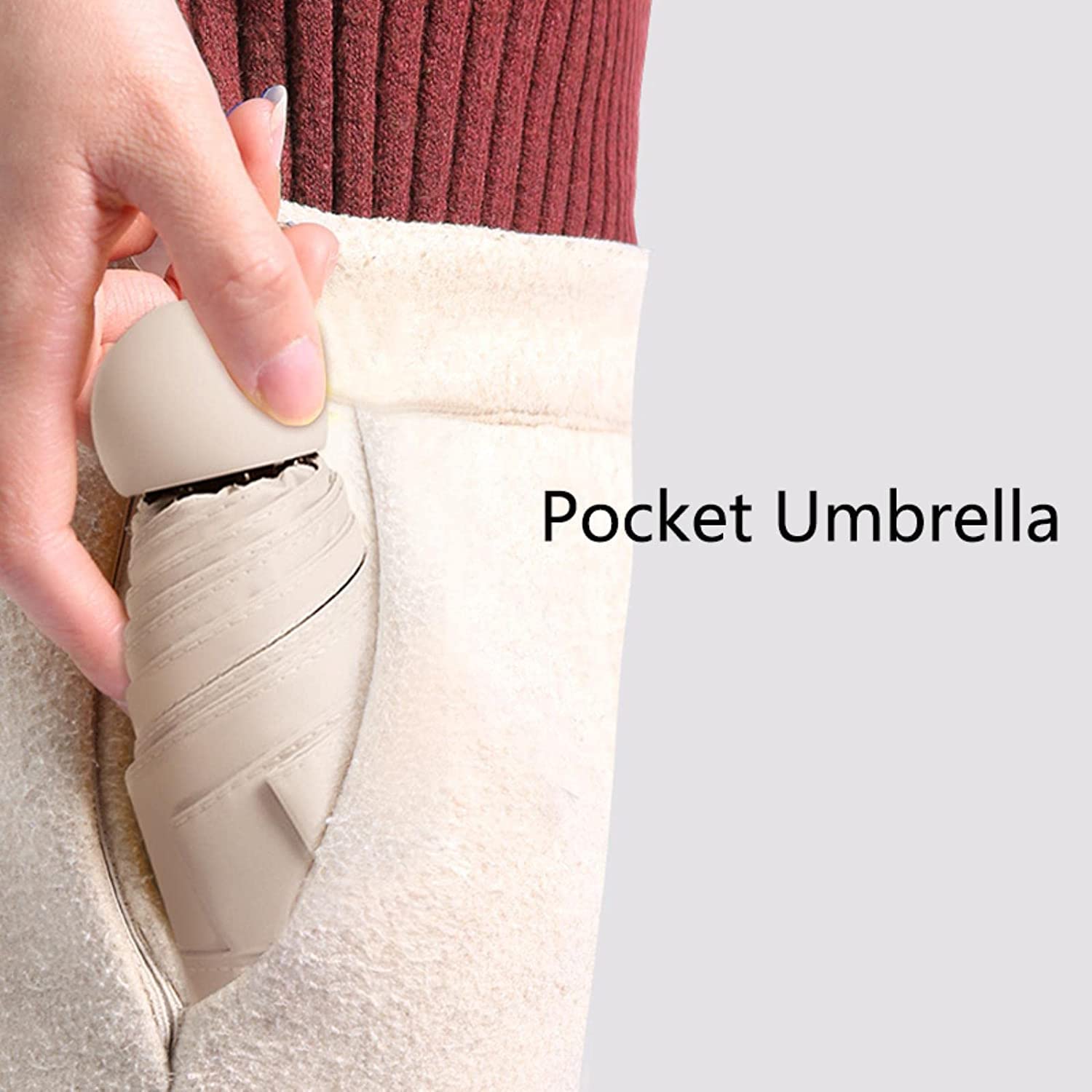 Paraguas Mujer Paraguas Plegable Manual, Paraguas Ligero Para Lluvia, Sombrilla Anti-Uv Para Mujer, Sombrilla De Bolsillo, Sombrilla Portátil Paraguas Antiviento (Color : D)