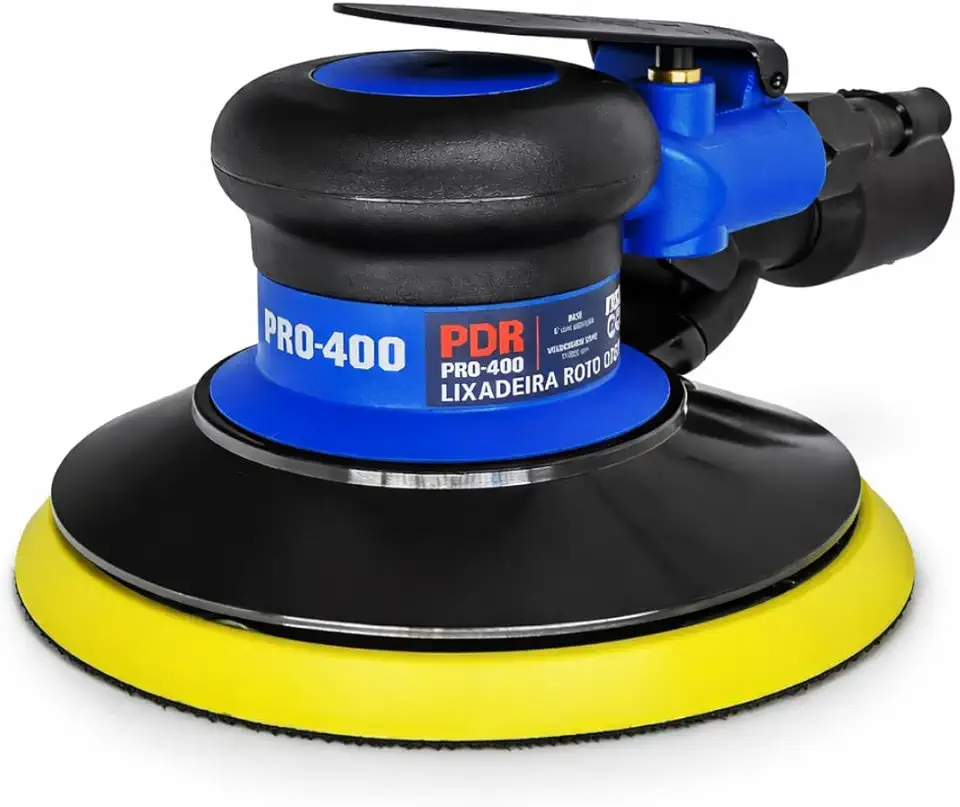 Lixadeira Roto Orbital Base 6” Com Aspiração Profissional Polimento Automotivo