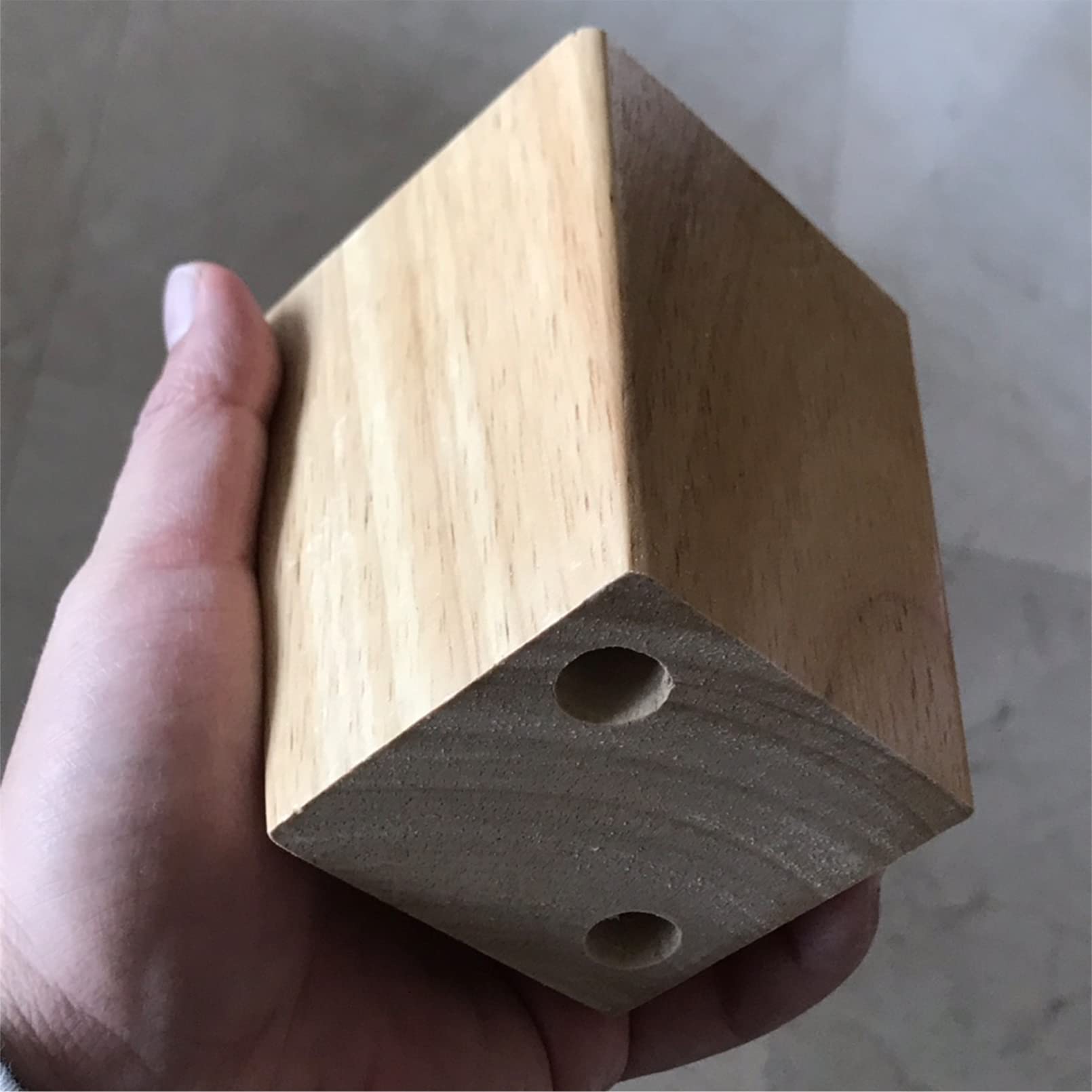 pezzi piedini in legno per divano, gambe per mobili in legno, gambe per tavolo in legno massello, piedini di ricambio per supporto TV/tavolino/armadietto/pouf/divanetto, con viti e protezione antisciv