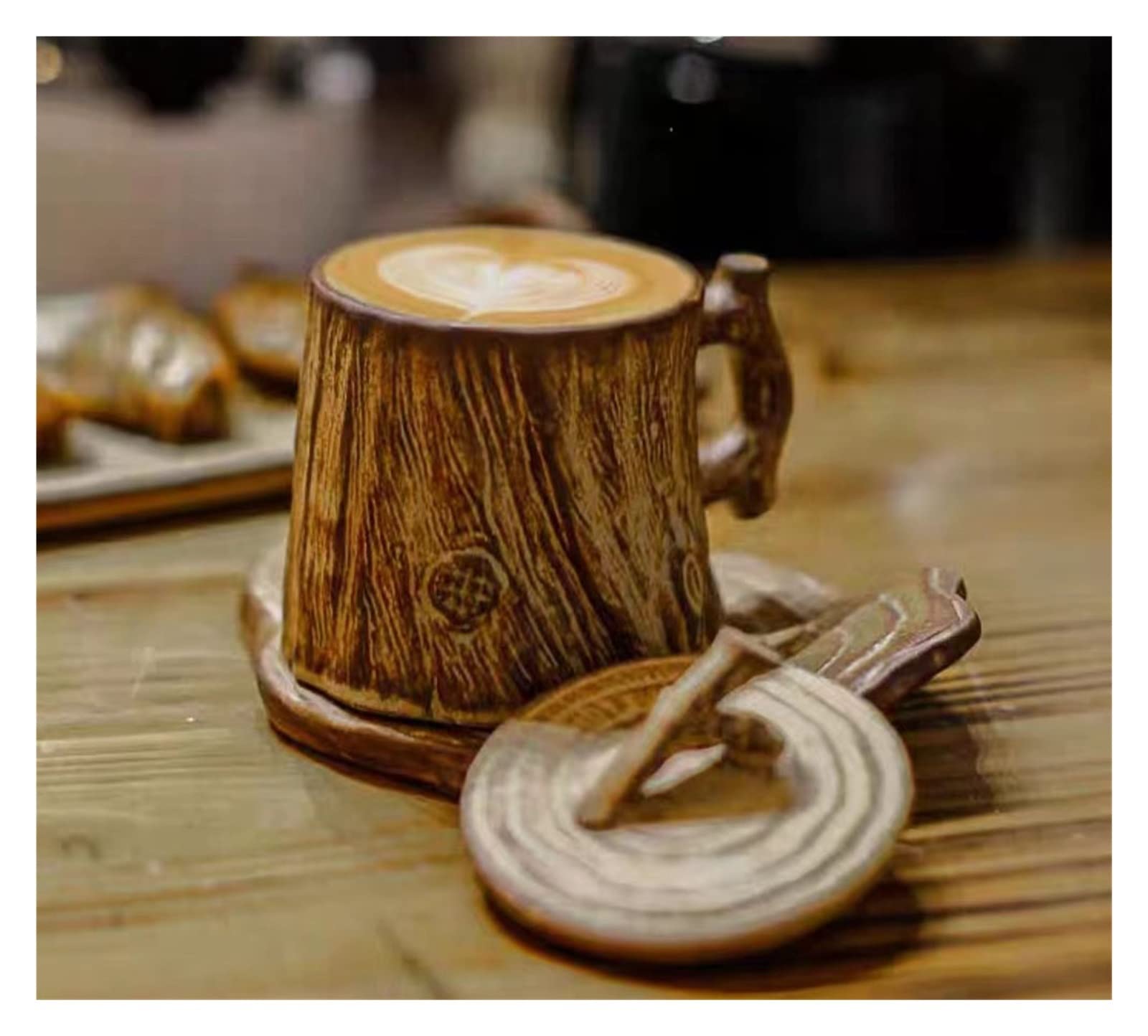 Premium ceramiczny kubek do kawy kubki kubek do herbaty kubek wody, ręcznie robiony szorstki ceramiczny kubek do kawy Yunyao spersonalizowany kubek do kawy z uchwytem kreatywny kubek w stylu retro w s