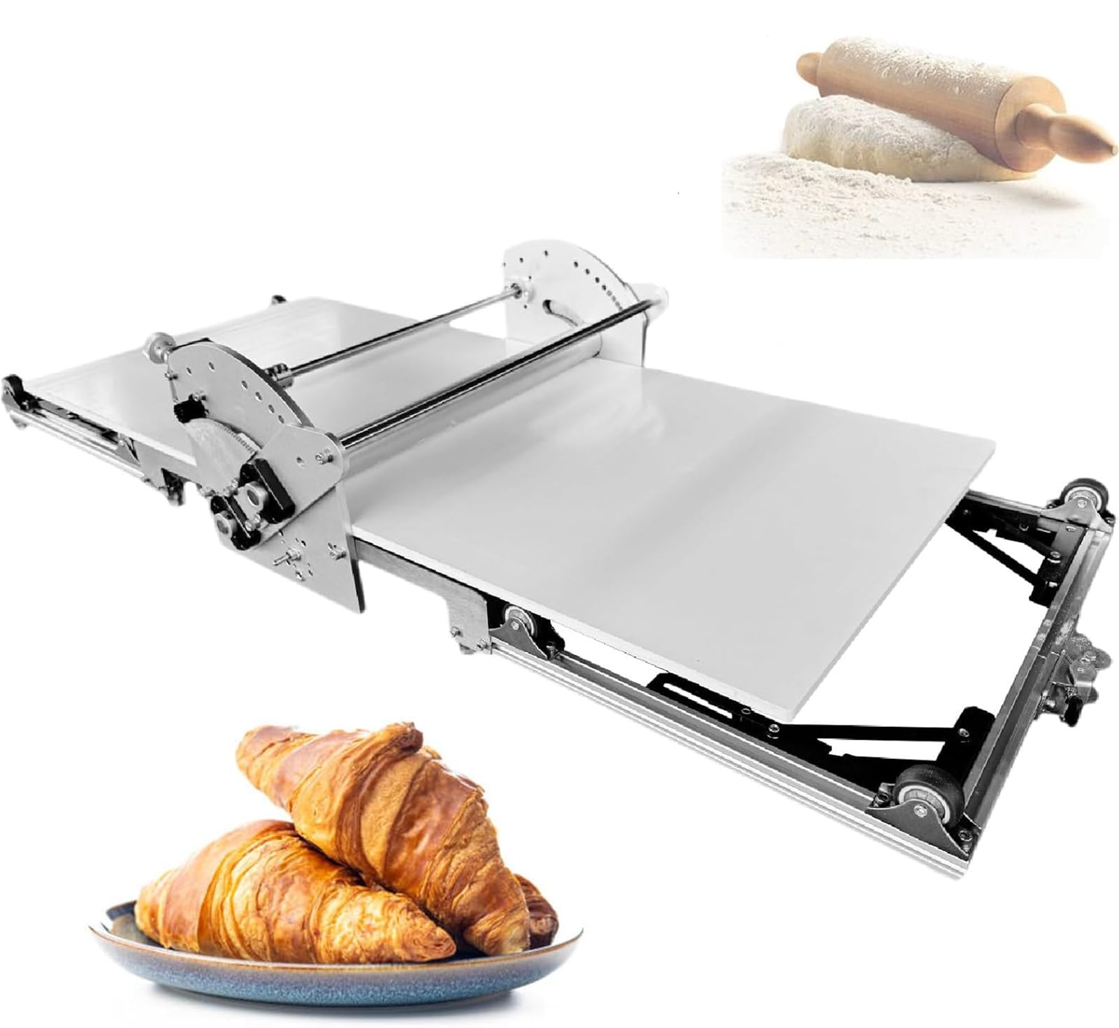 Laminoir électrique automatique professionnel pour pâte, 2–30 mm