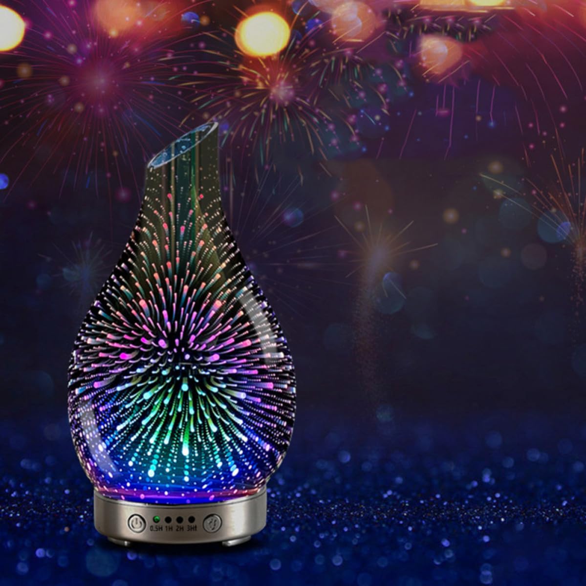 SHINEOFI Humidificador Difusor de Aroma de Vidrio y Abs Tecnología Avanzada de Reducción de Ruido y Diseño sin Agua ni Electricidad para Salones de Belleza