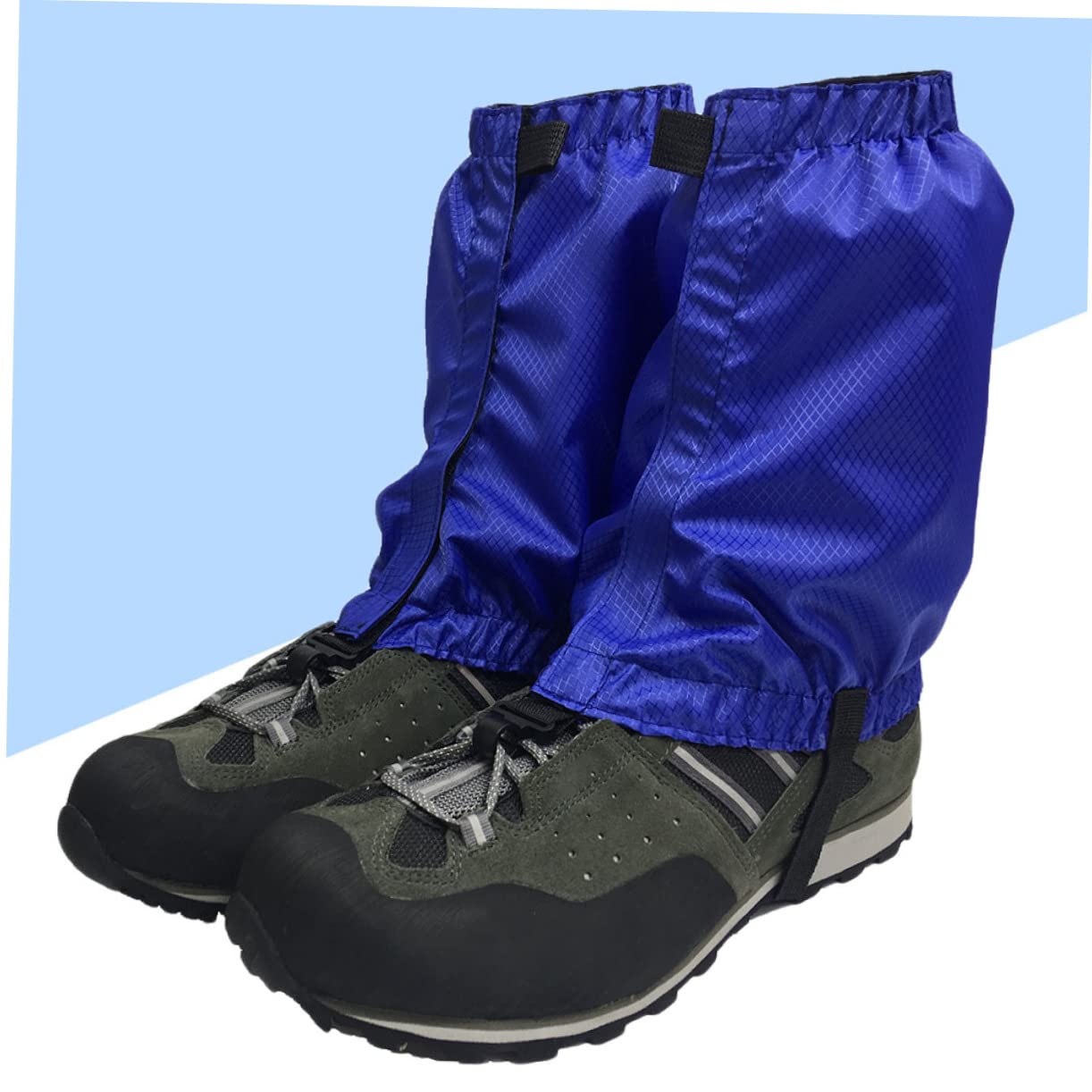 Yardwe Ghette coprigambe per Camminate sulla Neve ghetta da Passeggio Copriscarpe Impermeabile Copertura Antipioggia coprizaino Antipioggia ghetta per Escursioni all'aperto Black