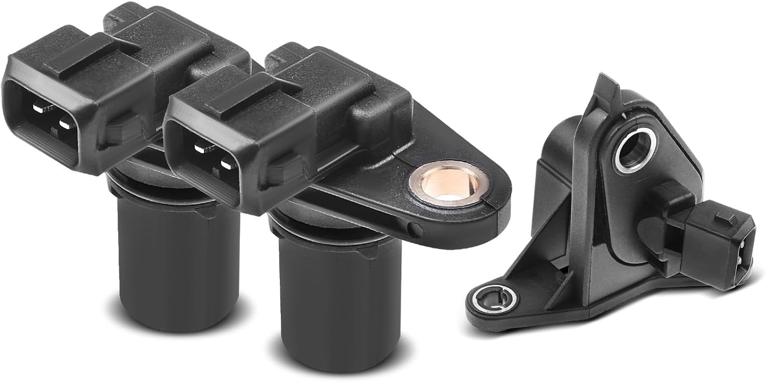 A-Premium 3-PC Engine Camshaft Crankshaft Position Sensor Compatible with Ford Mustang 2005 3.2L, Replace# ZZP267082, 5L2Z6B288A