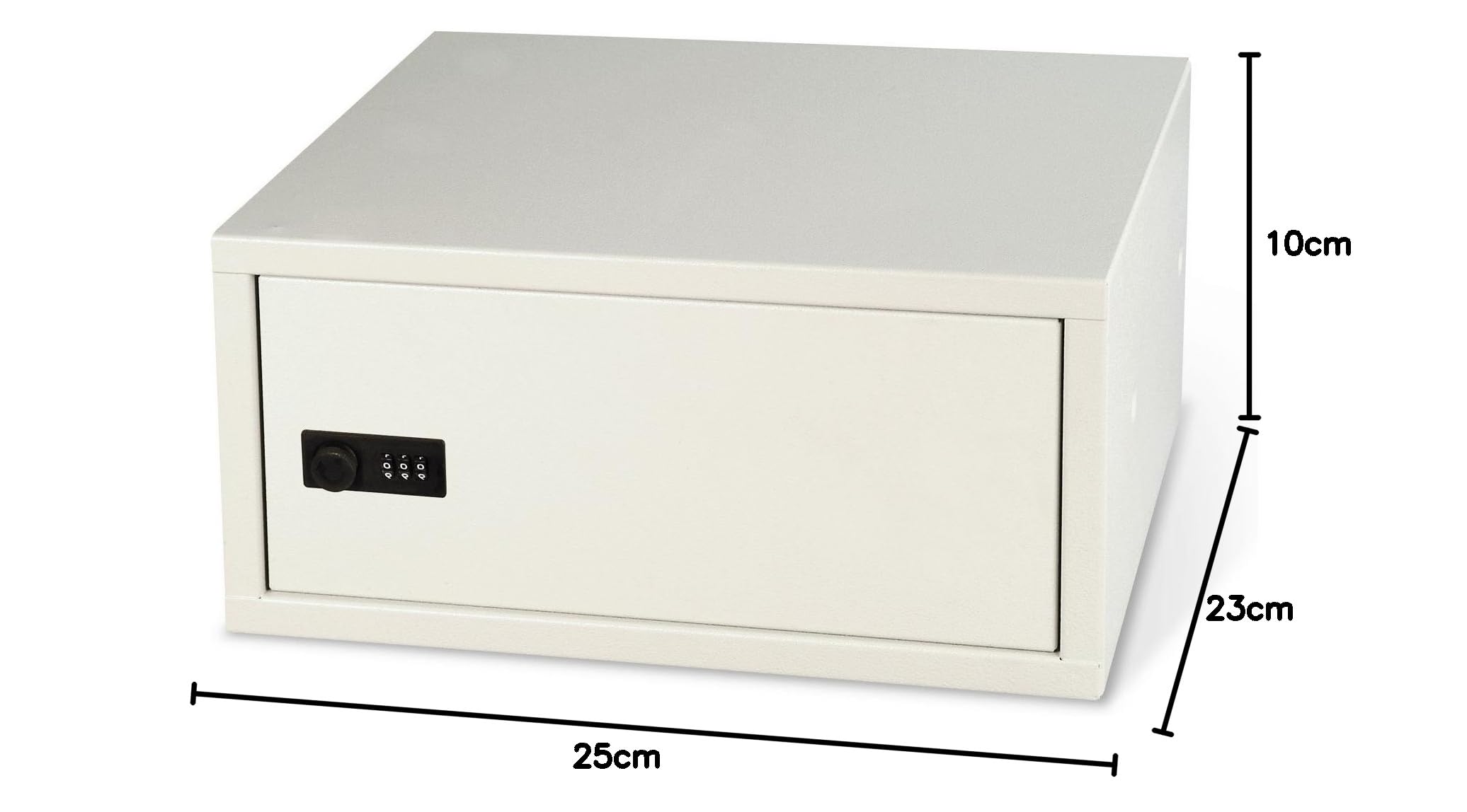 Cassetta di sicurezza con serratura a combinazione, serie Hotel Combi (25X10X23 cm)