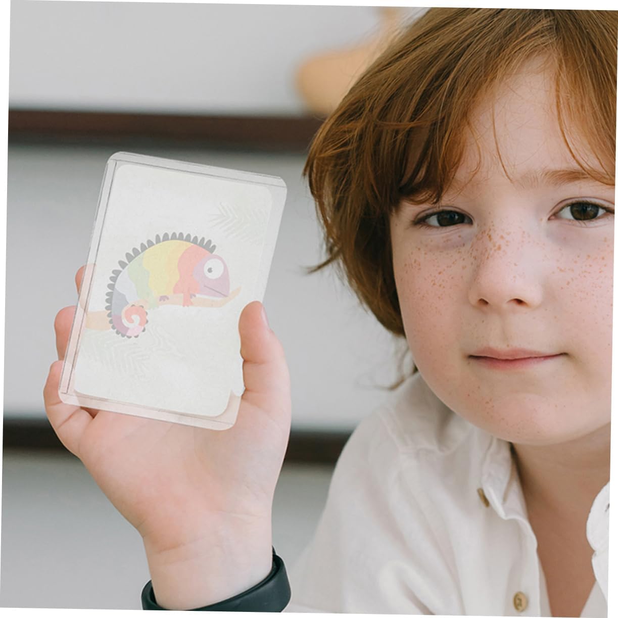 Lurrose 120pcs Protective Photo Card Sleeves Double-Sided Cardholders for Game Cards Photos and Postcards Reusable Covers for Safe Storage and Organization