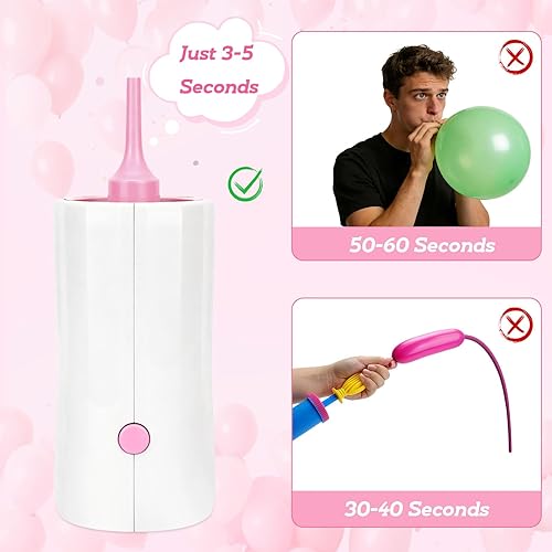 Miniatura 3 de Ball Pump Balloon Pumps Electric, Balloon Pump Portable Long Animal Balloon Pump, Electric Blower Machine Inflator Basketball Pump 260 Balloon Pump