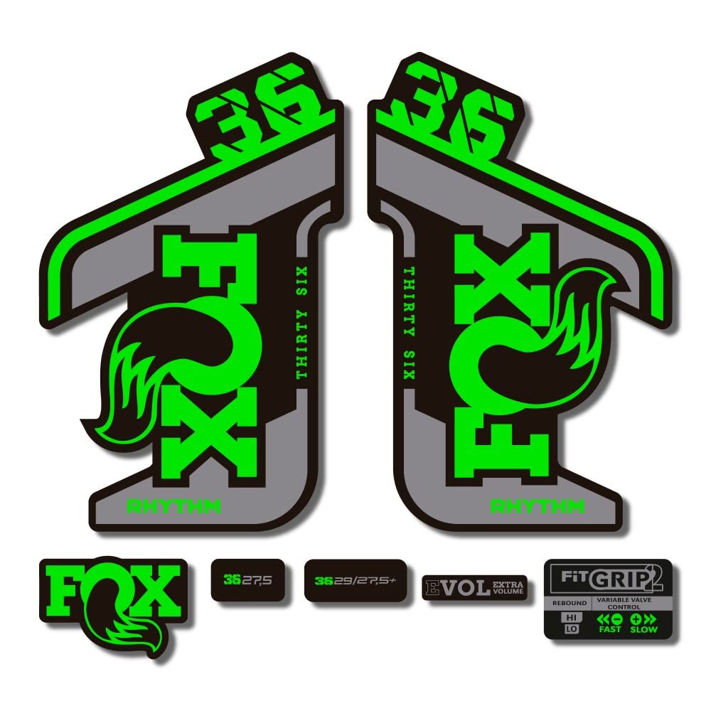 Star Sam Green Stickers Compatible With Fox 36 Rhythm 2021 1 Cm