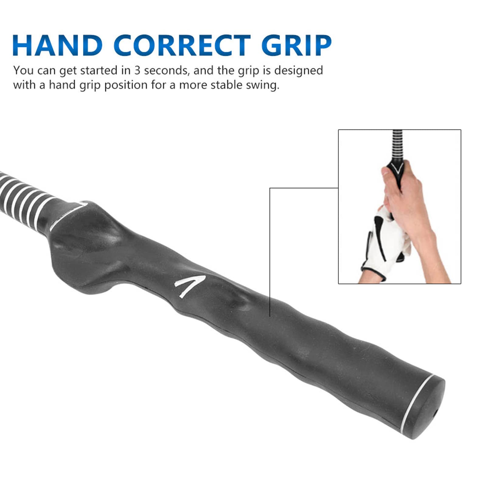 Tonysa Training Aid for Grip Comfort And Strength | Design ergonomico, materiale resistente, migliora il ritmo dello swing, ideale per la pratica