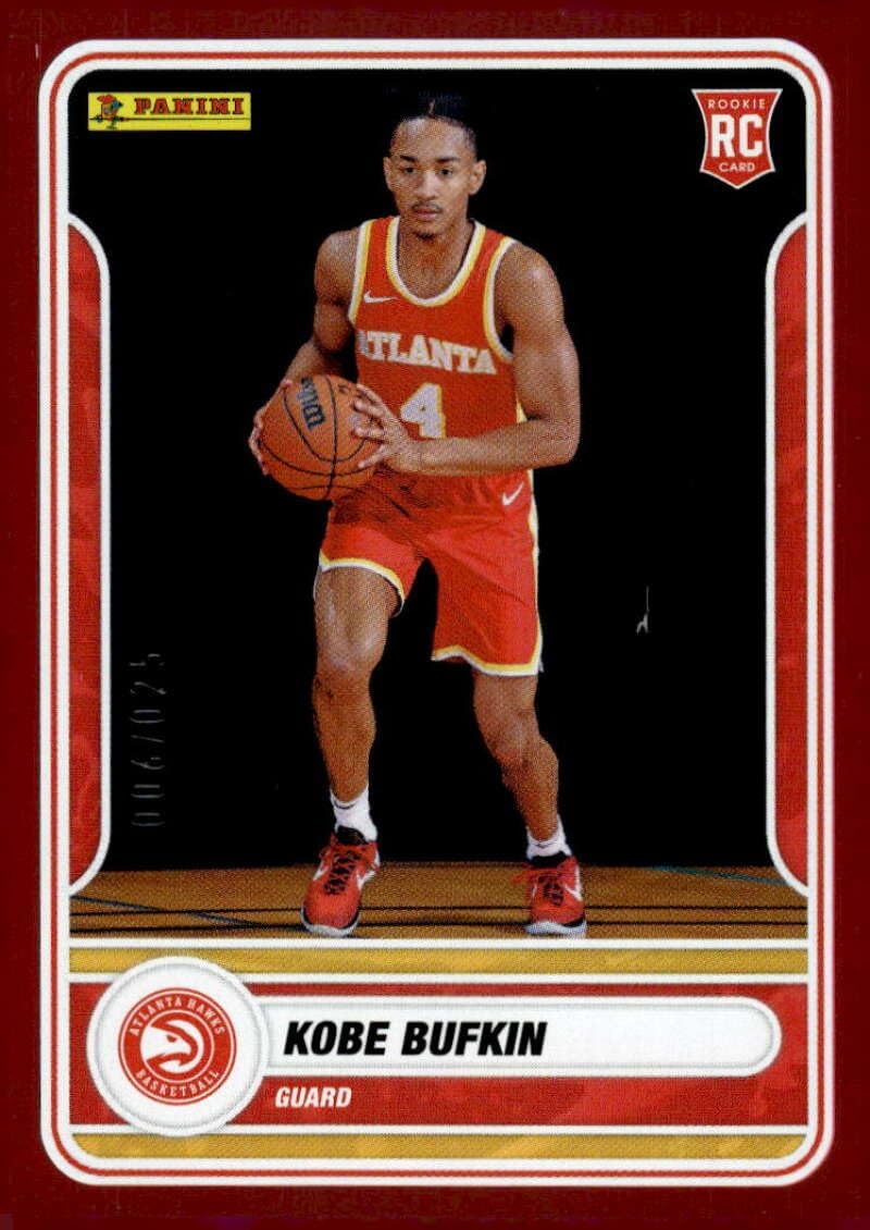 KOBE BUFKIN RC 2023-24 Panini Cards /25 Fuschia #C84 ROOKIE NM-MT Basketball hawks