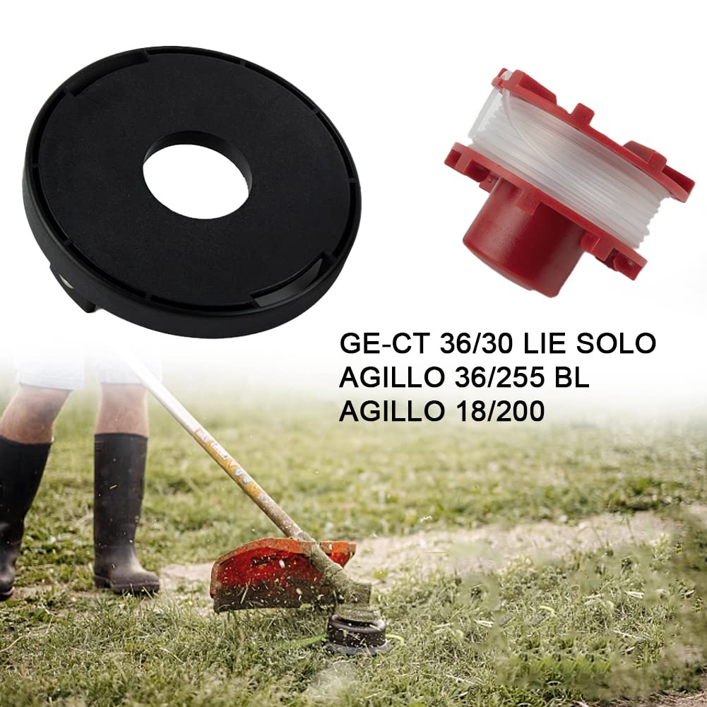 1 Ensemble - Lot De 3 Bobines De Fil De Rechange Pour Debroussailleuse Ein Hell 3405096 2 Mm Pour Ein Hell Ge Ct 3630 Li E Solo Agillo 36255 Bl Agillo 18200 91931586
