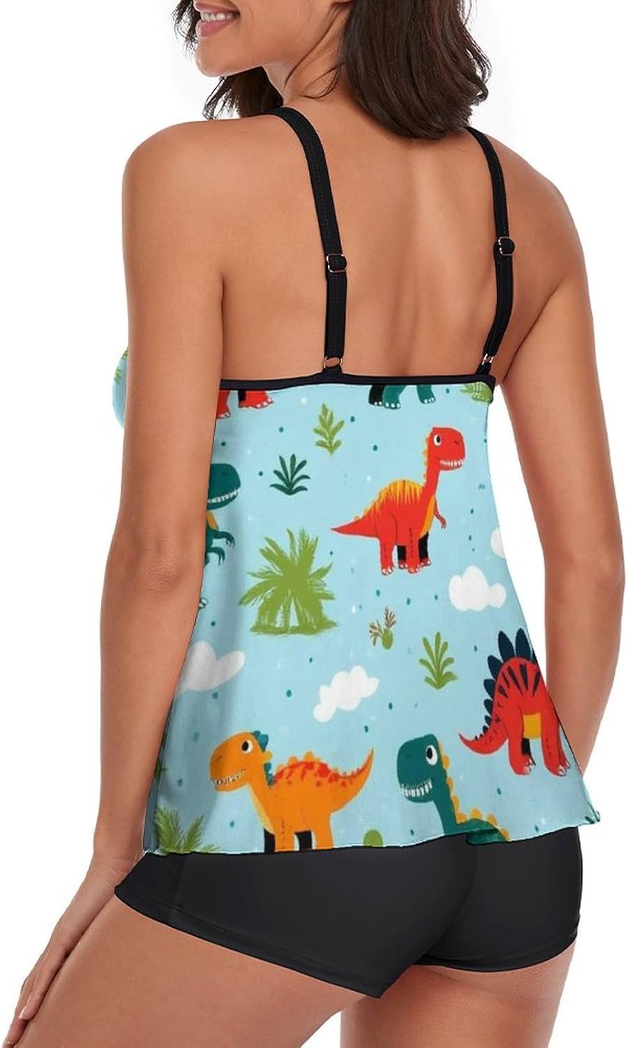 Women's Fashion Swimsuits Tummy Control Tankini Sets Two Piece Swimwear